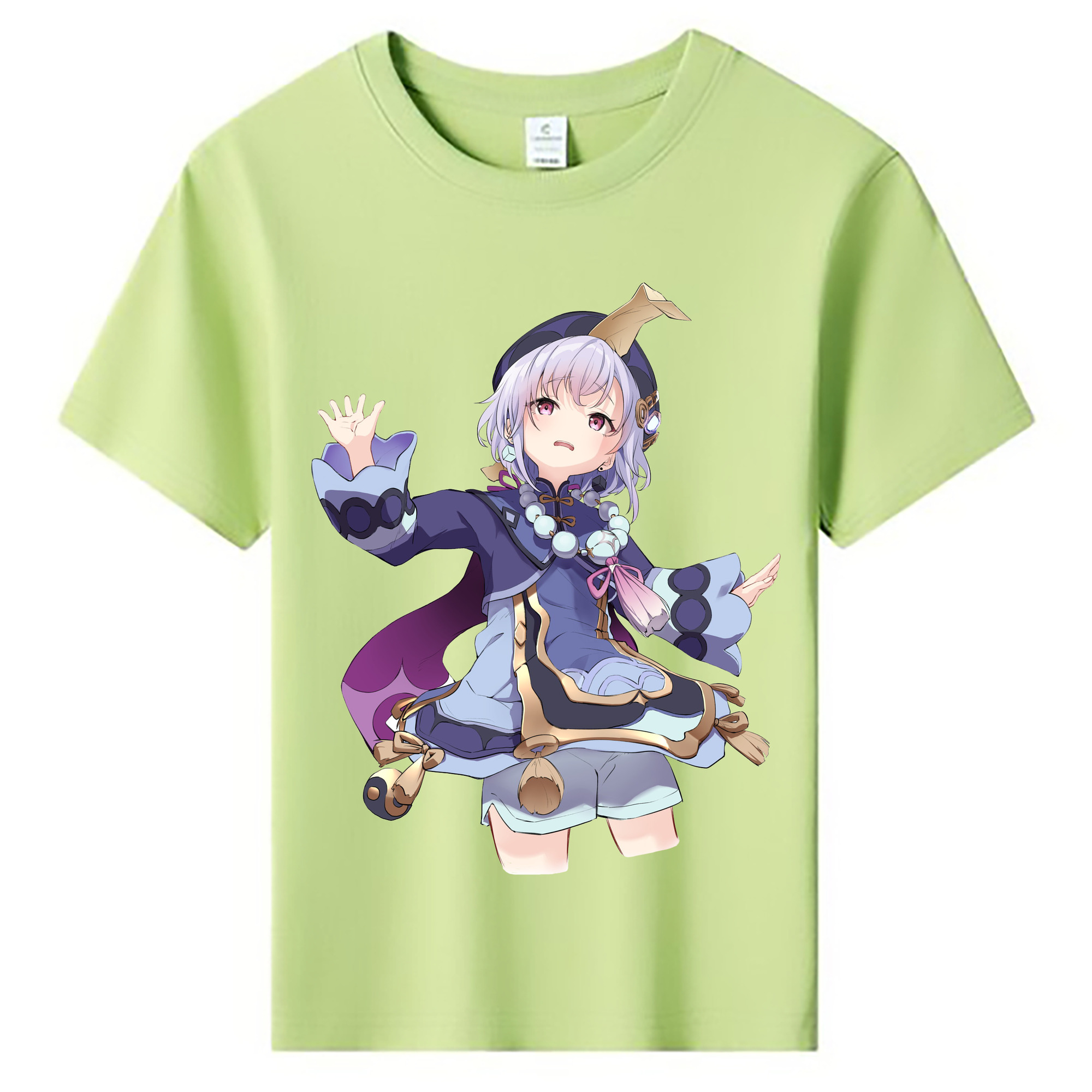 げんし神 七七 なな  genshin Nana 綿100％キッズTシャツ（フロントプリント）